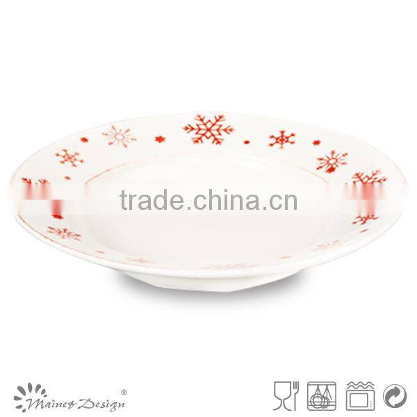 High Quality Hot Sale Christmas Ceramic Dinner Set Soup Bowl