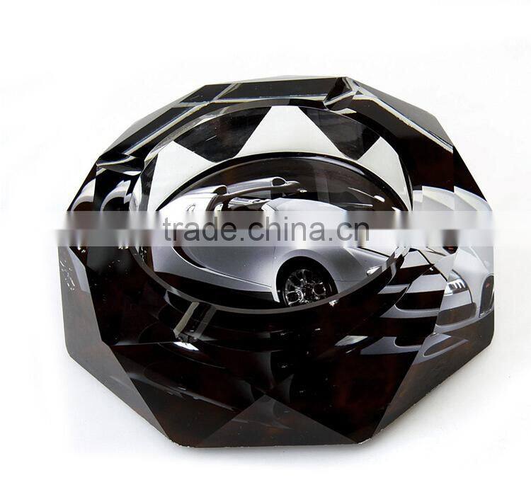 new design crystal ashtray for office desk decoration