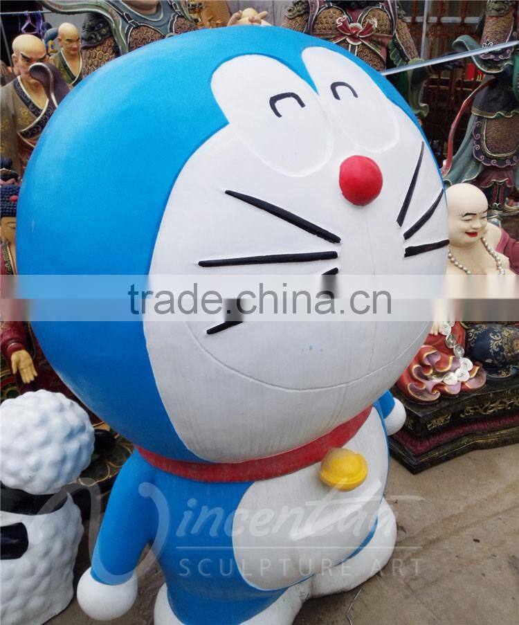 Hot sale resin crafts Jingle cats life size cartoon characters statue for outdoor decor