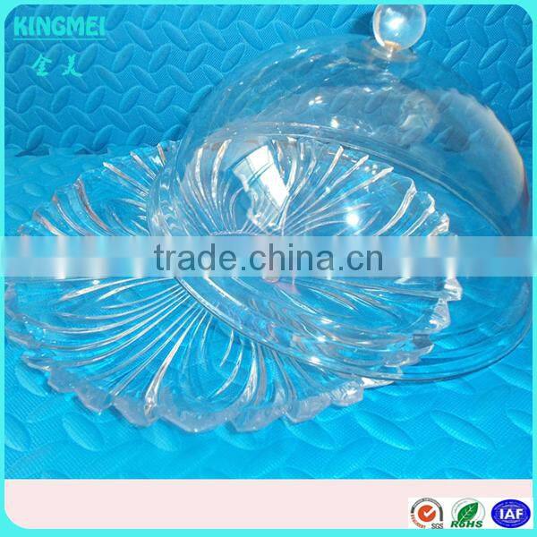 Rectangle shape acrylic large plastic hemisphere dome