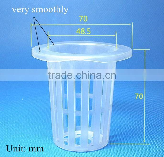2 inches Diameter Garden Plants Hydroponic Garden System Net Pot PP Mesh Cup