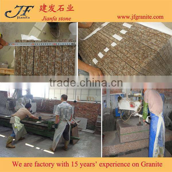 Red Granite G687 Outdoor Stone Steps Risers Granite Stairs For Playgrounds