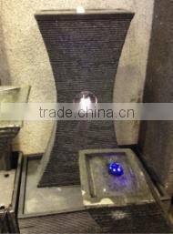 led granite stone fountain restaurant garden stone aquarium