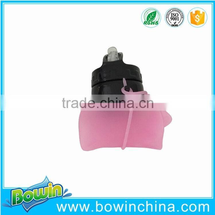 2016 new products Eco-friendly silicone foldable bottle as seen on tv