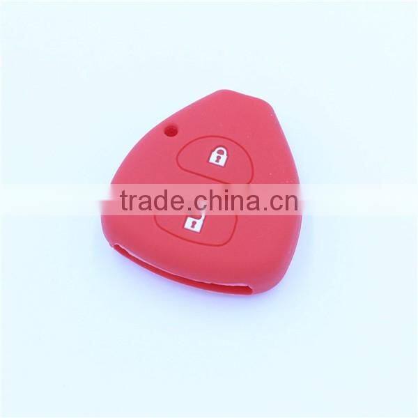 2 Button Silicone Cover Hollowed fit for TOYOTA Corolla Rav4 Yaris Remote Key Case
