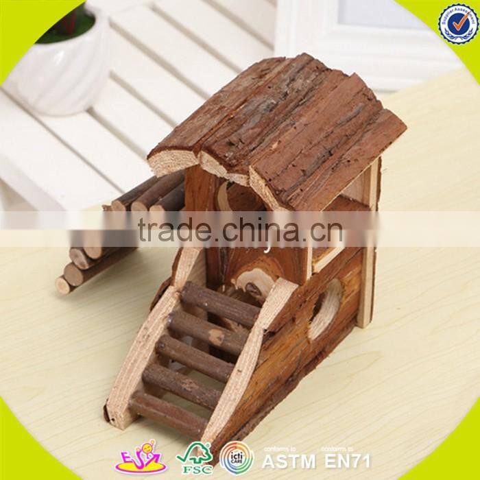 2017 New design wooden amusement facilities for hamster mini wooden amusement facilities for hamster W06F027