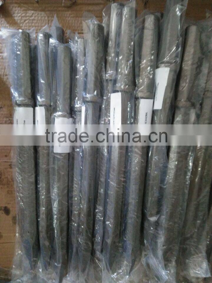 Sand Blast Hex Shank Flat Chisel, Point lathe Chisel, Big Flat Carving round moil point Chisel