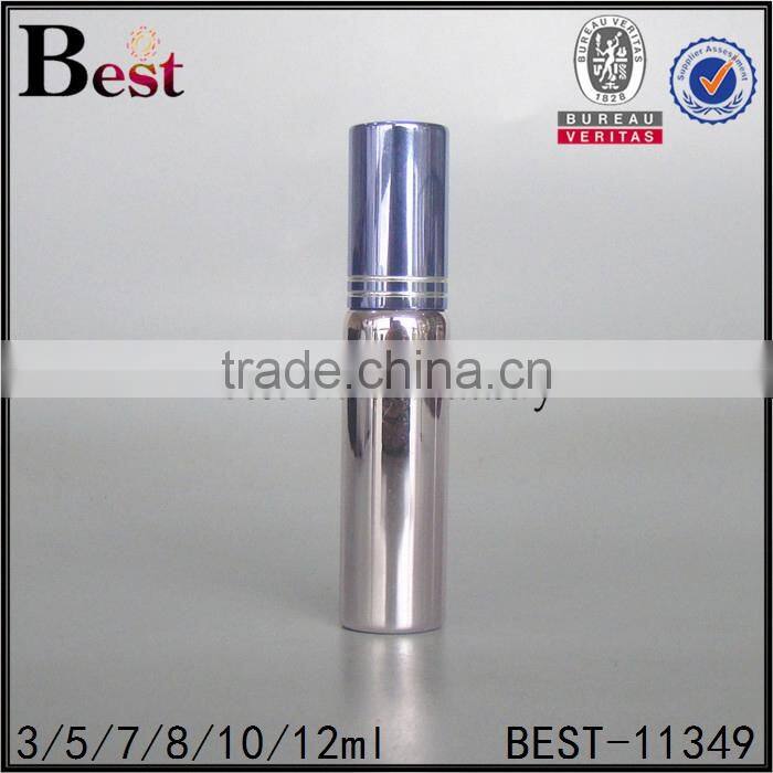 8ml 10ml 12ml cosmetic perfume spray bottle silver color perfume spray bottle round shape refill perfume atomizer spray bottle