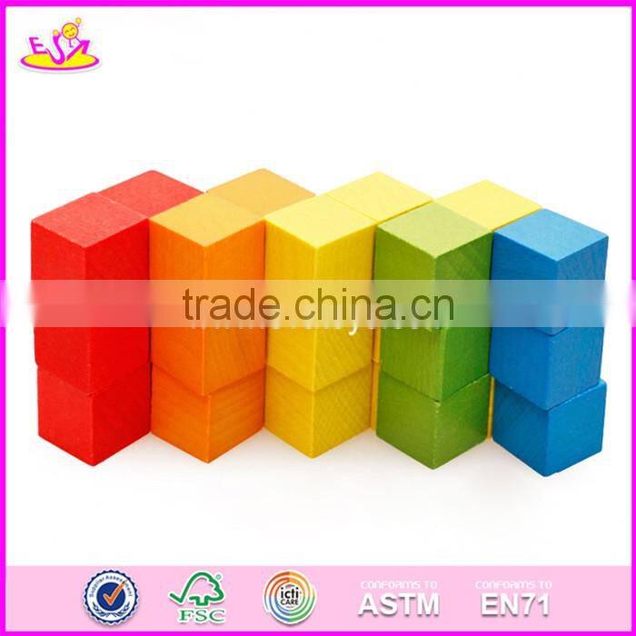 2017 new design 100 pieces kids preschool building toy wood blocks for sale W13A130