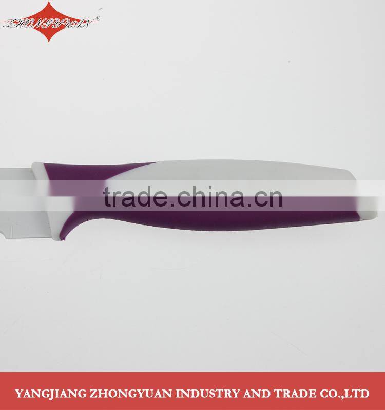 5 pcs set of non-stick coated/colorful flower printing kitchen knives