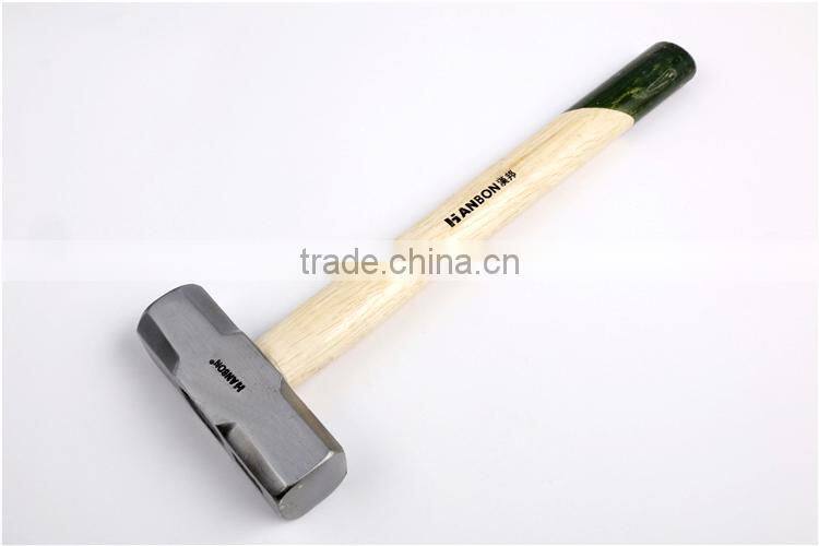45# Carbon Steel Wooden Handle Fitter's Hammer / finished polished Heat-treatment