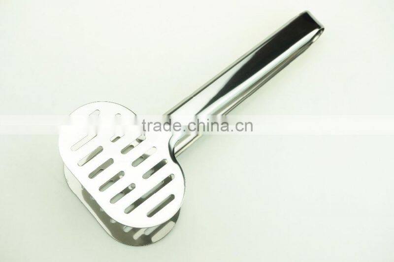 39002 9.5 Inch Slotted Stainless StFeel Kitchen Tongs BBQ Grill Food salad Tongs