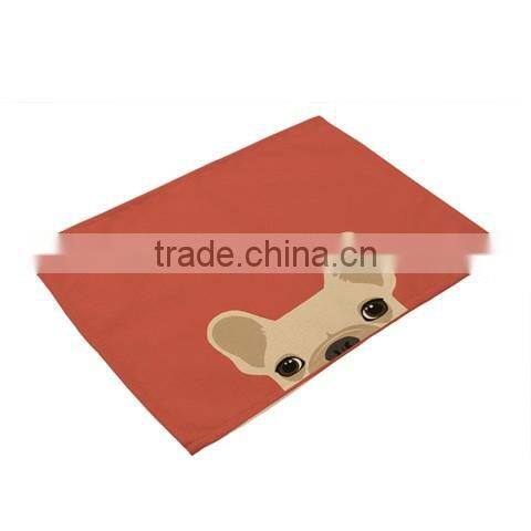 Animal Printing Table Dinner Napkin Linen Cotton Folding Design For Home Restuarant Decoration Pieces