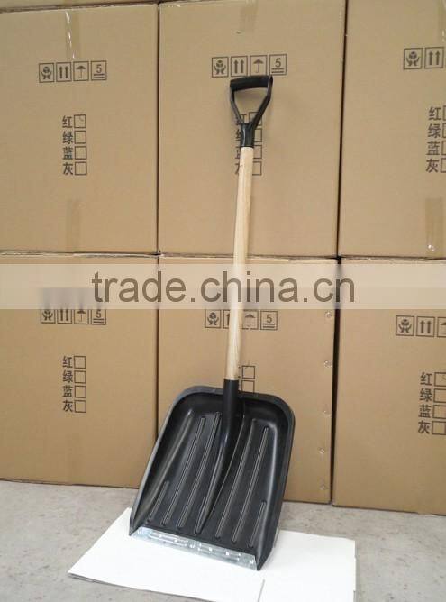 heavy duty plastic snow removel shovel ice scoop ice scraper with wooden/aluminium/steel handle