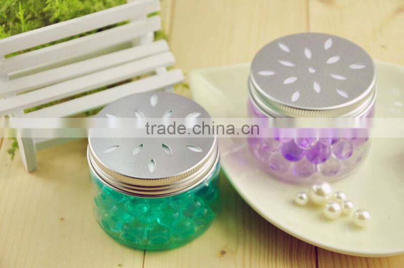 2015 wholesale aroma beads for home or toilet air freshener in plastic can unscented or scented water polymer beads