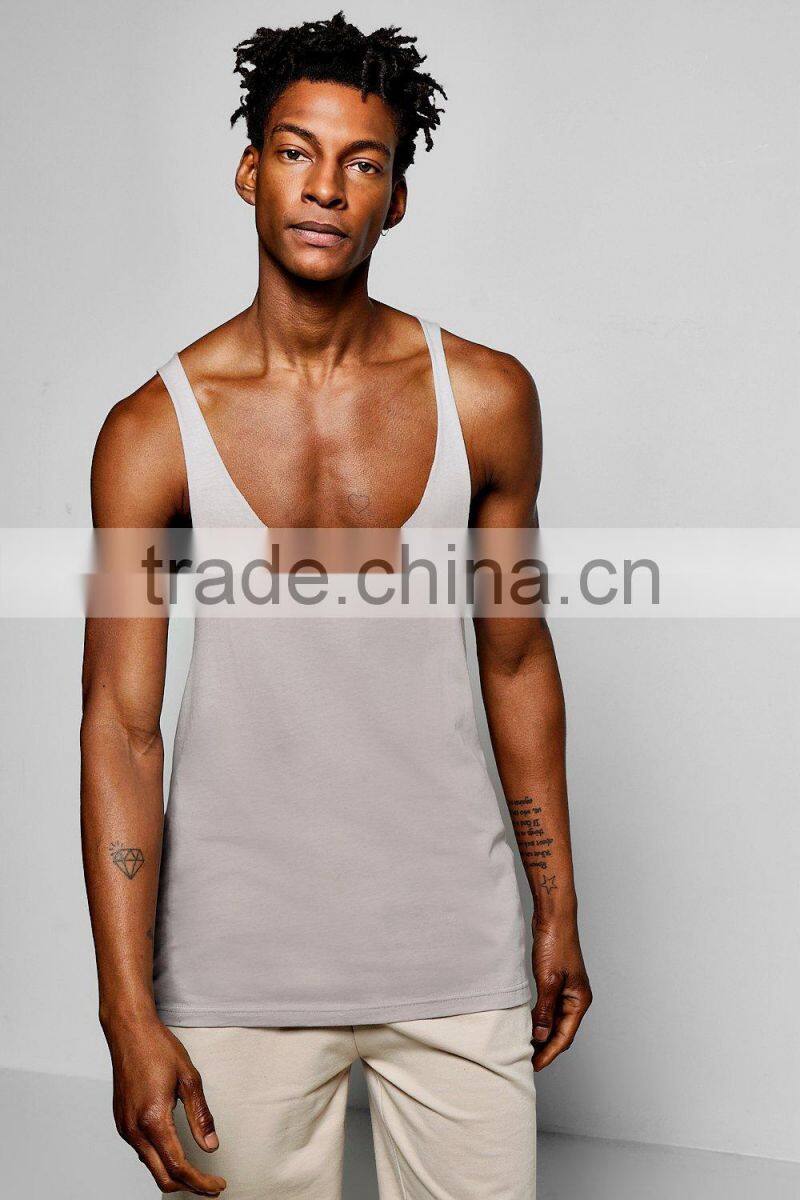 Camisole Men 100% Cotton Racer Back Workout Gym Vest Cool Cheap Wrestling Singlets