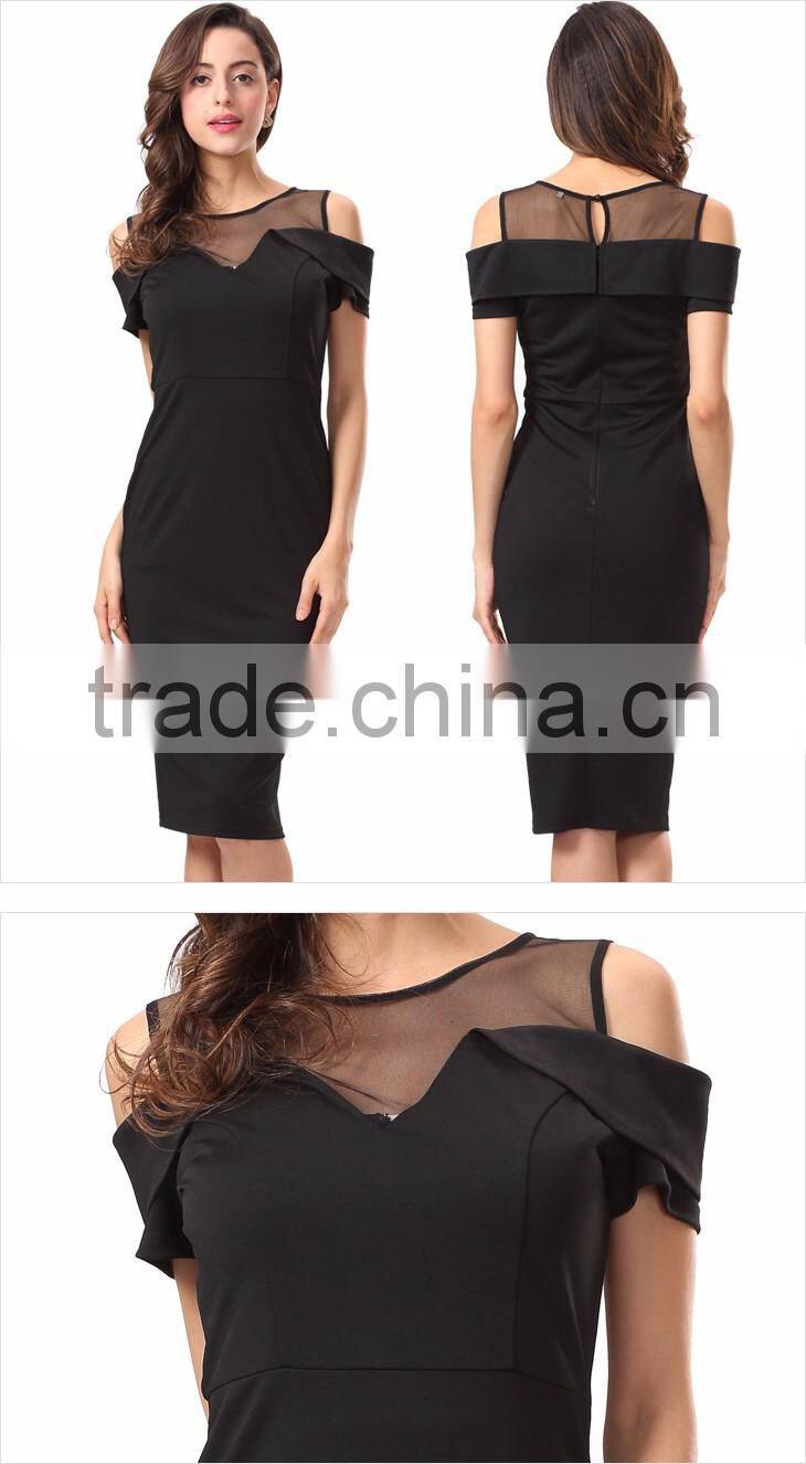 Woman Skater Stitching Sample Design Short Sleeve Dress