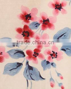 A-Line binding waist traditional chinese pattern print women short skirts