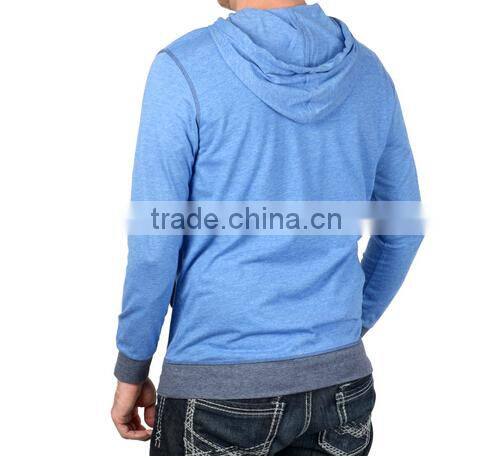 Men's Long Sleeve Lightweight Pull-over Hoodie