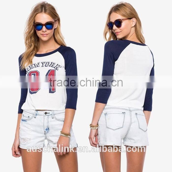 2016 best selling women raglan gym t shirt nice design