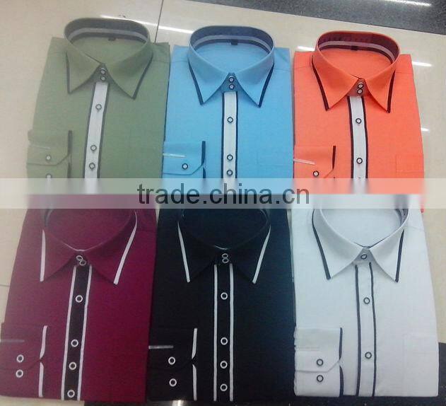 2013 color matching causaland dress stylish shirts for men