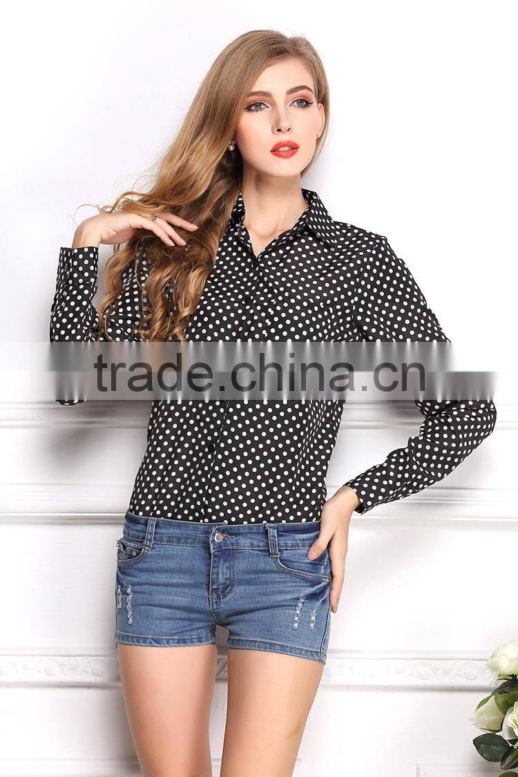 Newest Best summer temperamen fashion shirt ladies blouse latest shirt designs for women office