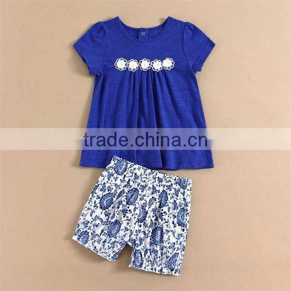 FASHION mom and bab Kids Wear 2015 Summer Navy Design Latest Cotton Short Jeans for Kids