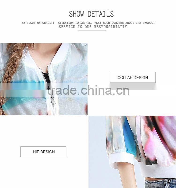 2015Summer casual round collar blazer ladies half sleeve coat