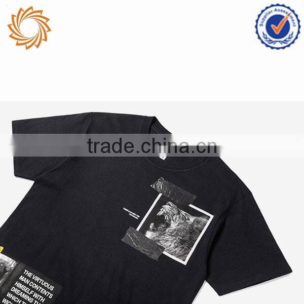 Mens street illustration style Vintage t shirt hip hop