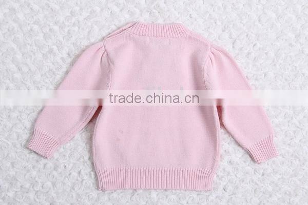 Korean style bowknot decorated pullover sweater girl cotton knitting clothing