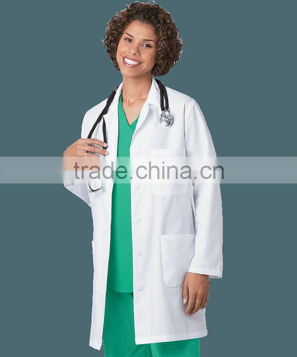 Chinese Factory Customized Lab Coat for Doctors Hospital Workwear White Nurse Uniforms