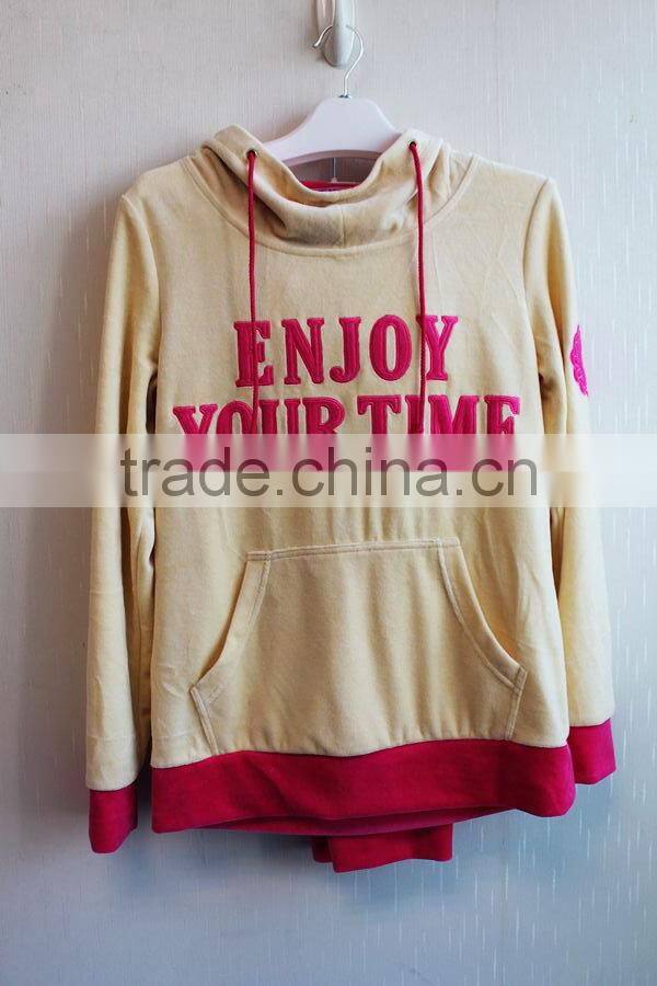 2016 Women Sports Leisure Wear Ladies Custom Sweat Suits Cheap Sports Suit