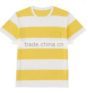 100% cotton colorful wholesale striped t shirt