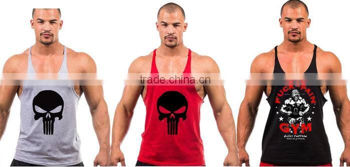 2016 trade assurance 100% cotton custom print athletic tank top