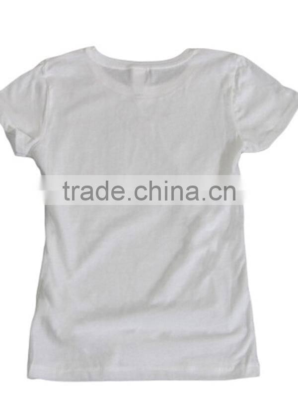 Ladies 100%Cotton White T-shirt