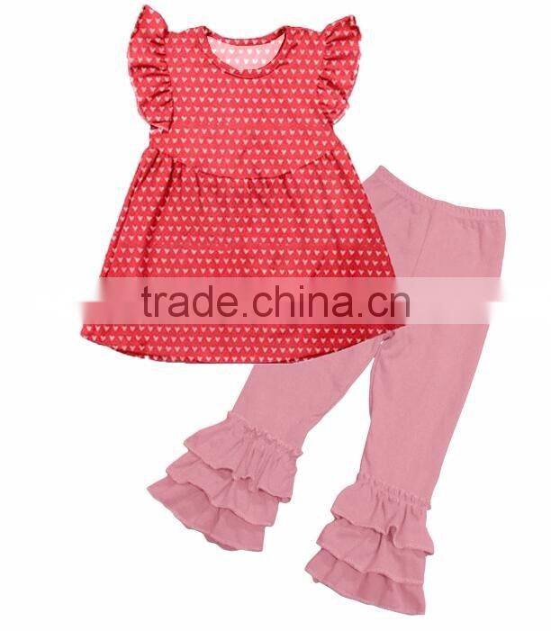wholesale children's boutique clothing Valentines Day girls outfits BY-G240