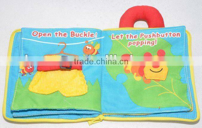 handmade fabric baby cloth book