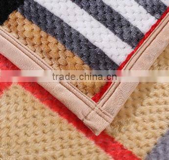 Cloud Mink Cashmere Pineapple Style Design New Carpet Blanket