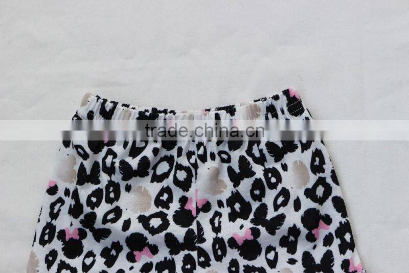 Hot Sale Baby Leopard grain Shorts Girls Ruffle Icing Shorts 2017 Summer Boutique