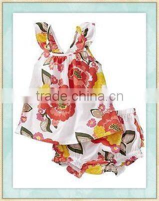 2017 Wholesale easter lovely girl short sleeve Bunny Cap Ruffle Tee Skort children dress