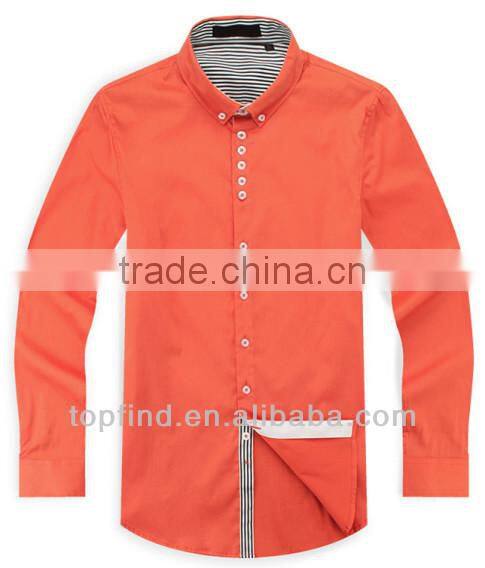 Bright color casual botton shirt