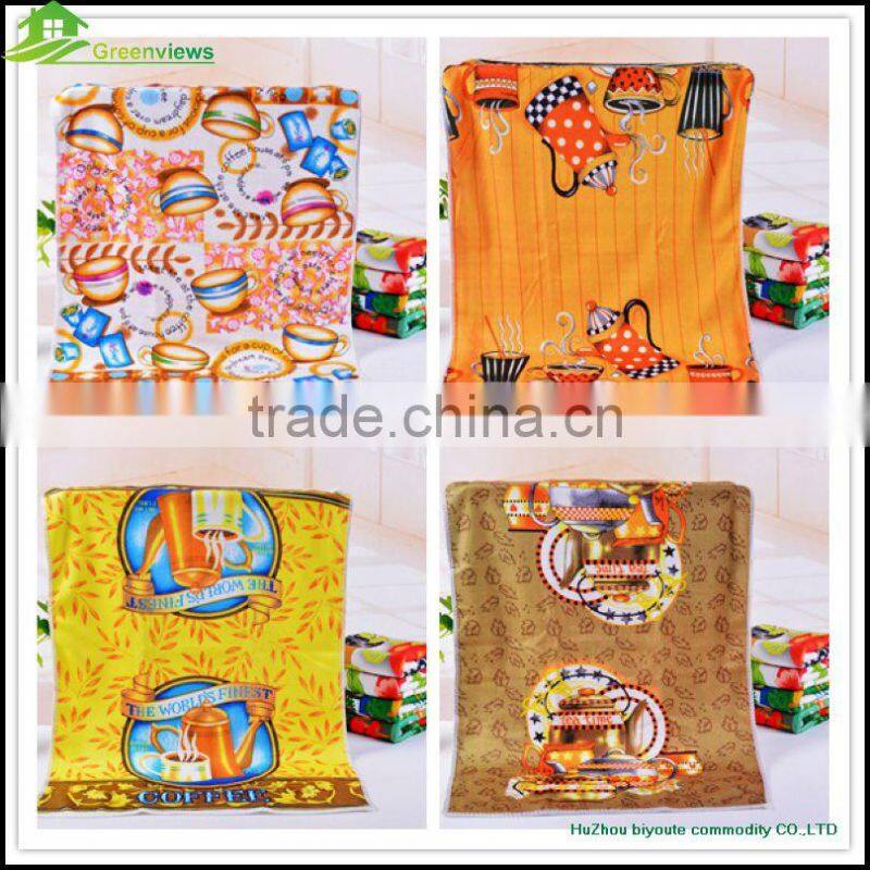 Wholesaler tea towel in stock printed kitchen tea towel photo print tea towel