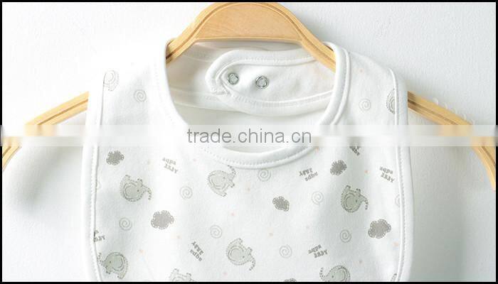 digital printed saliva towel bib,organic cotton snap fastener baby bib