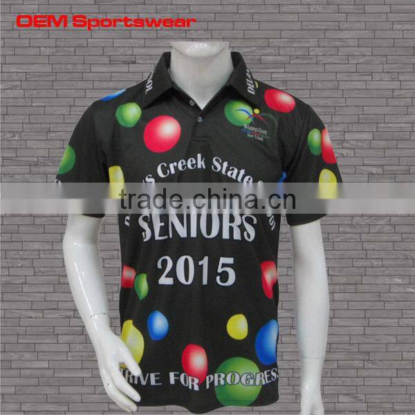 New design bowling sport polo t shirts
