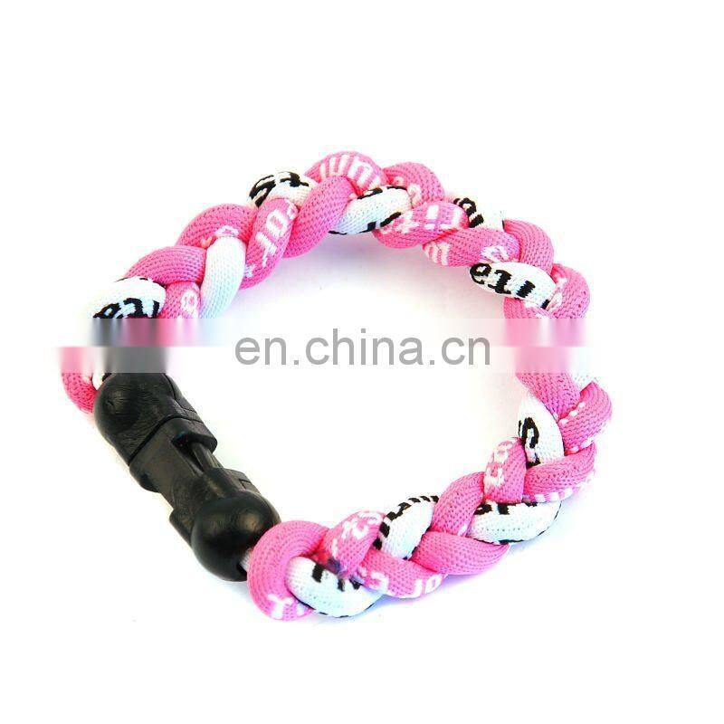 Hot sale Ge & titanium silicone bracelet with stainess steel magnet buckle