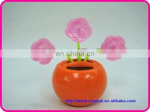 New Solar Power Flip Flap Dancing Toy Flower Cute yellow Daisies Flower