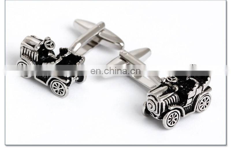 Mini Tractor Men Shirt Brand Cufflinks