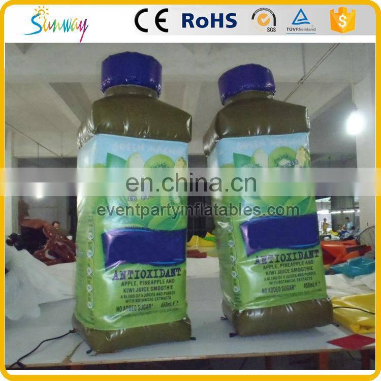 Cheap advertisement inflatable drink bottle model for sale