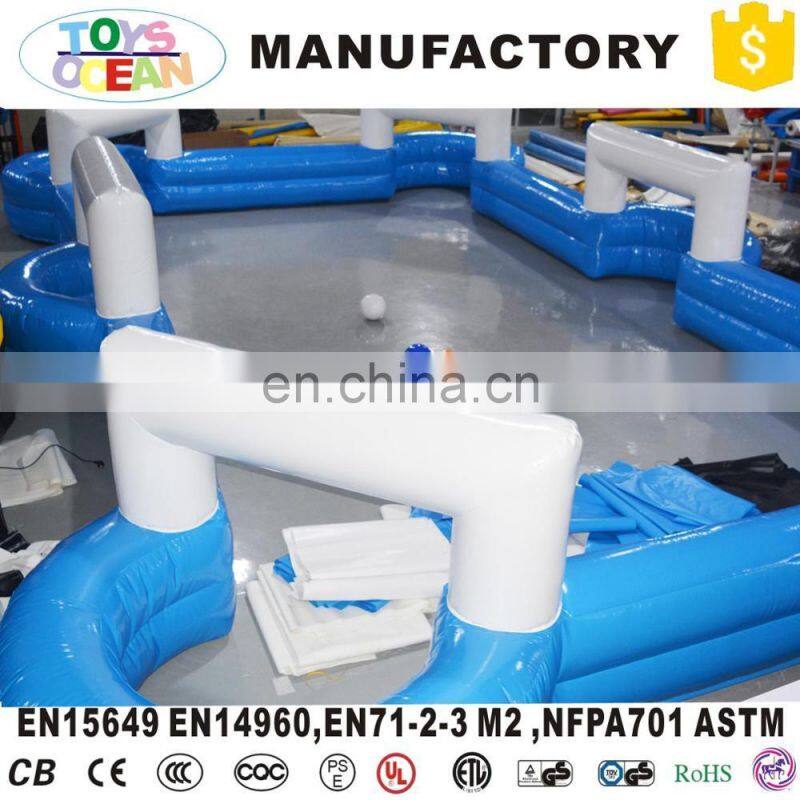 Inflatable Snooker Football Field Game With Big Snooker Ball