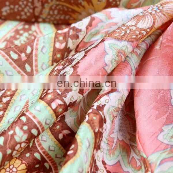 90x90 Jacquard satin square silk scarf